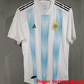 2018 Argentina Home Retro Player Version Soccer Jersey Front