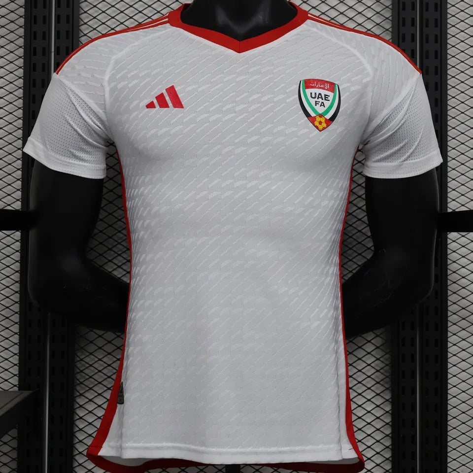 2024 UAE Home White Player Version Soccer Jersey 阿联酋 Front