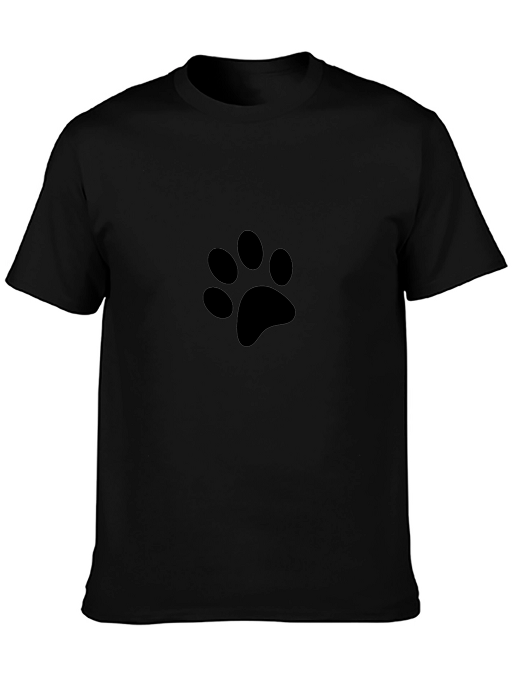 Black Paw Print T-Shirt