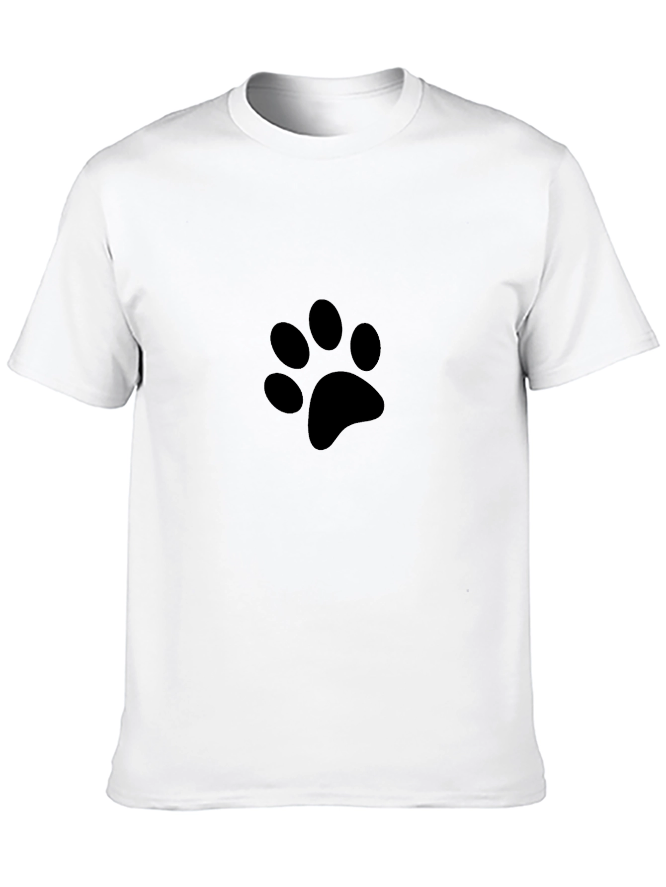 Black Paw Print T-Shirt