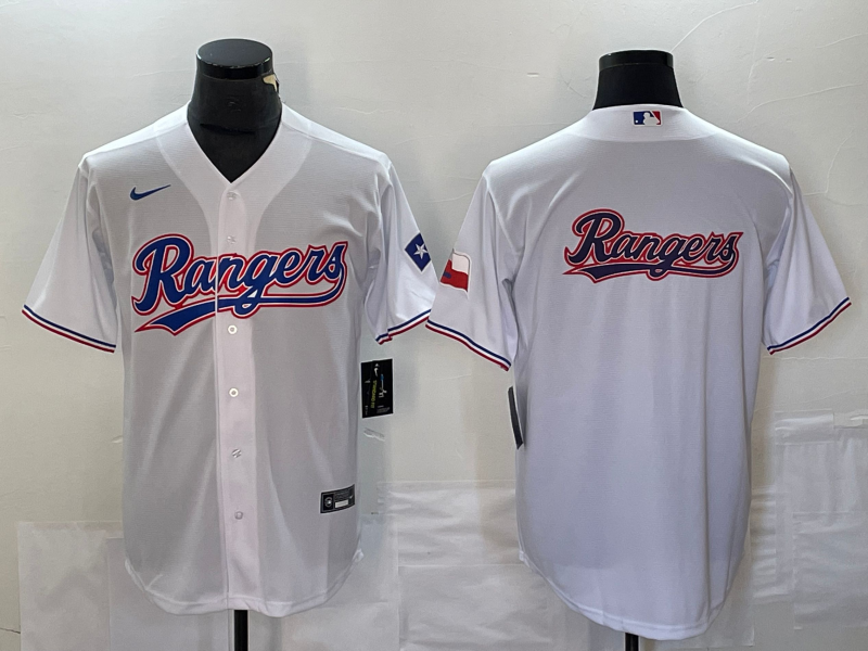 Men's Texas Rangers White Home Replica Player Jerseys