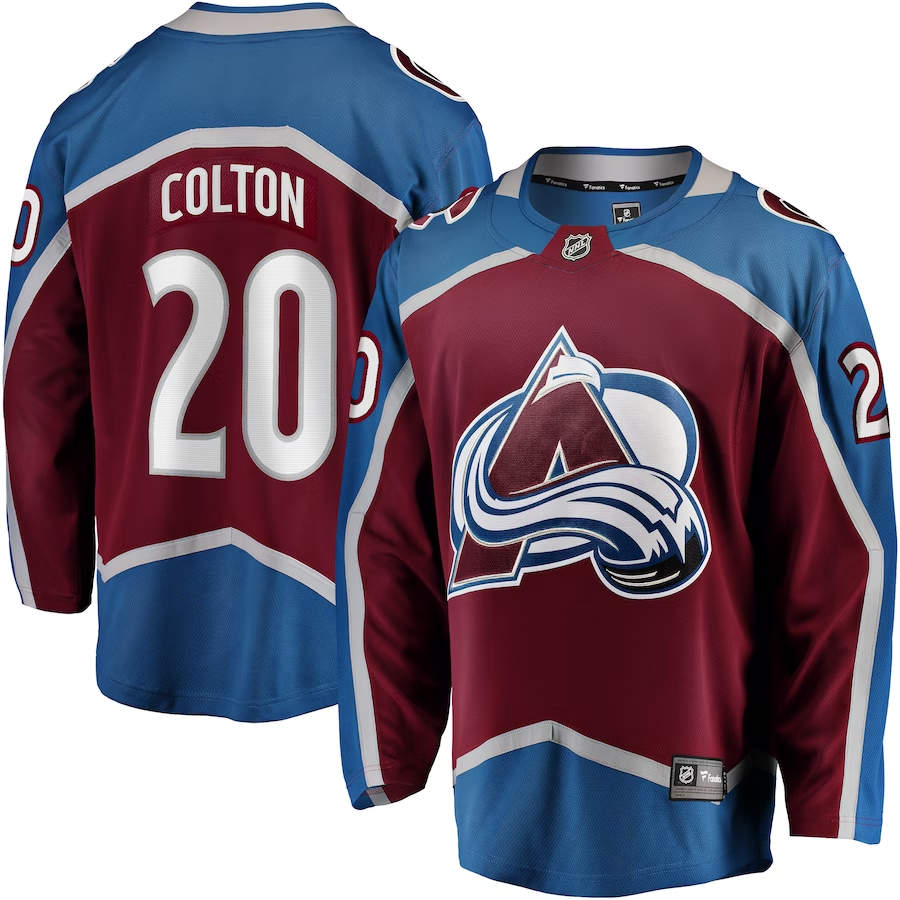 Men's Colorado Avalanche Ross Colton #20 Maroon Home Breakaway Jerseys