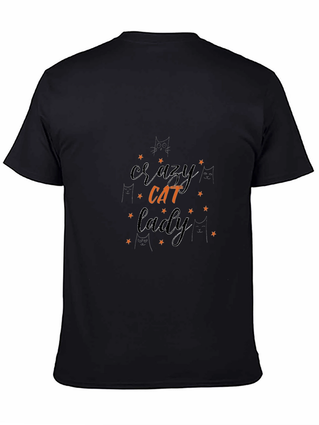 Crazy Cat Lady T-Shirt - Black