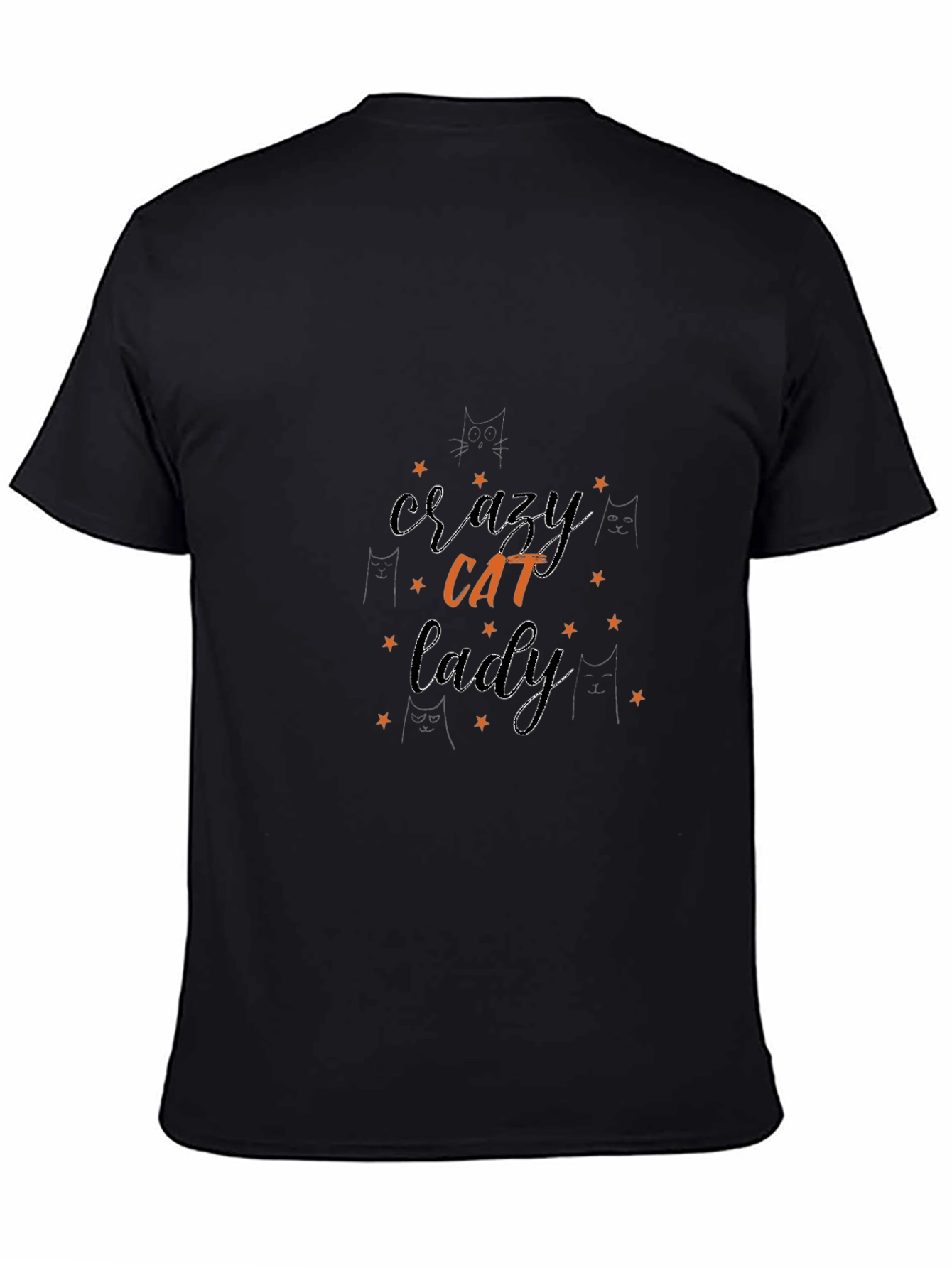 Crazy Cat Lady T-Shirt - Black