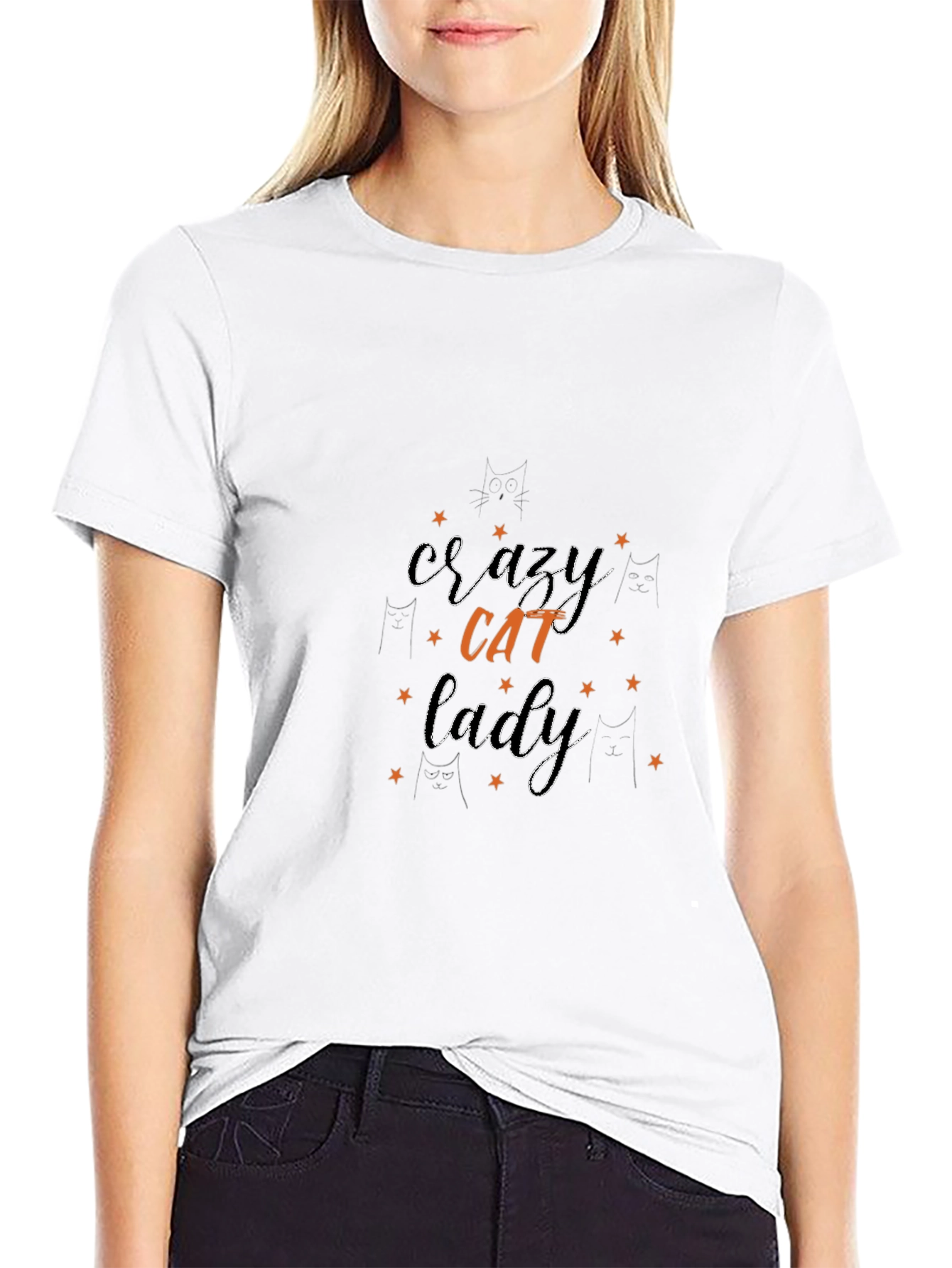 Crazy Cat Lady T-Shirt - Black