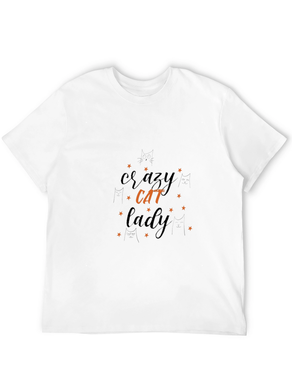 Crazy Cat Lady T-Shirt - Black