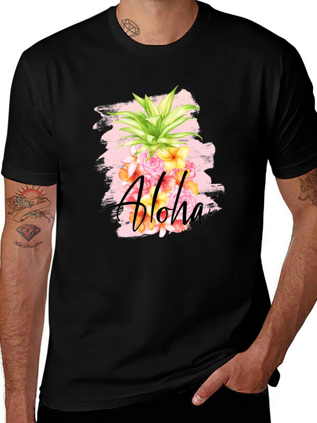 Aloha Pineapple Graphic Tee - Tropical Summer Vibes