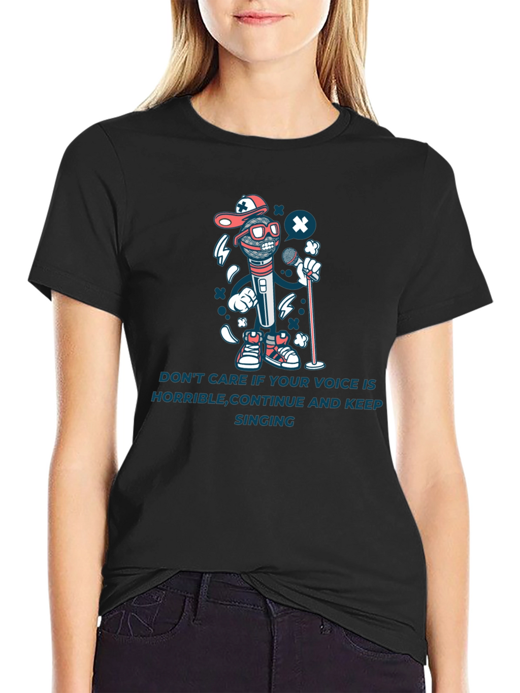 Sing Your Heart Out Black T-Shirt