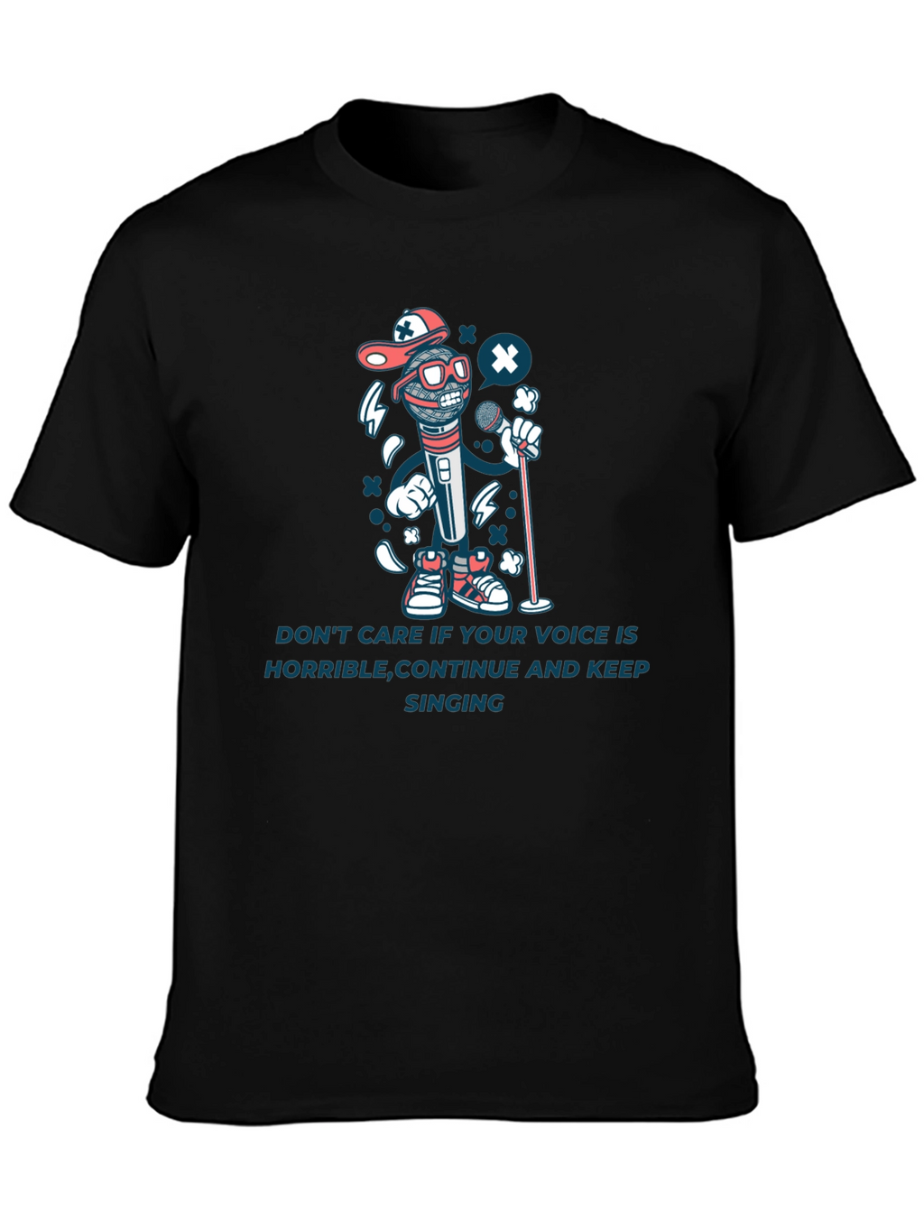 Sing Your Heart Out Black T-Shirt
