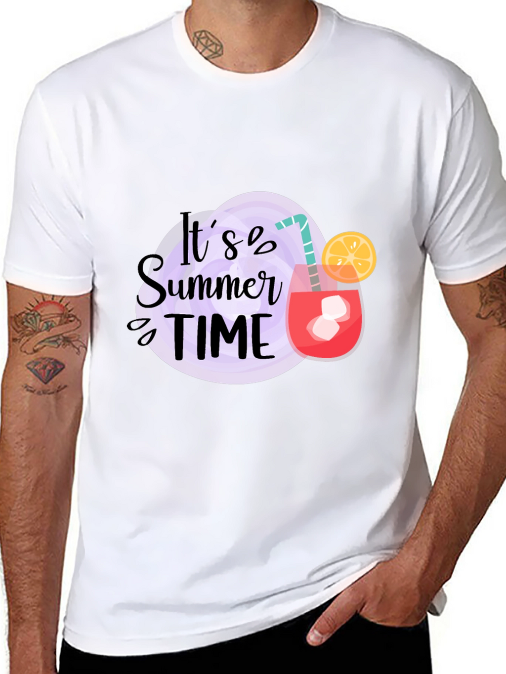 Its Summer Time Black T-Shirt
