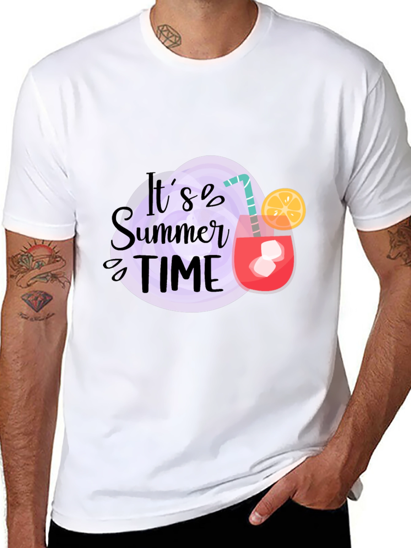 Its Summer Time Black T-Shirt