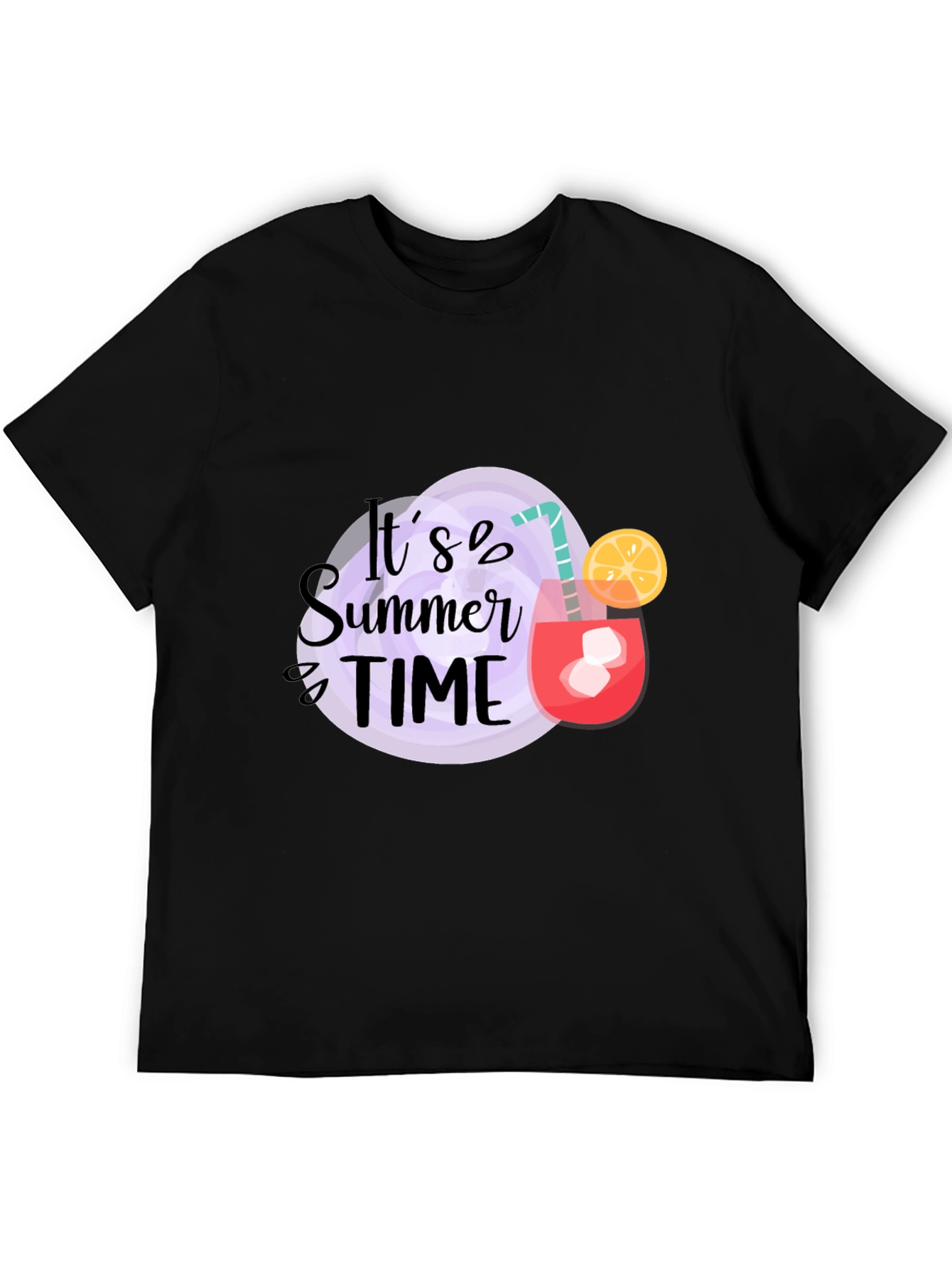 Its Summer Time Black T-Shirt