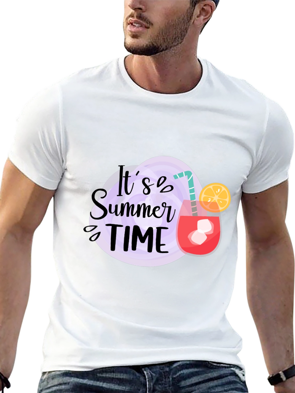 Its Summer Time Black T-Shirt
