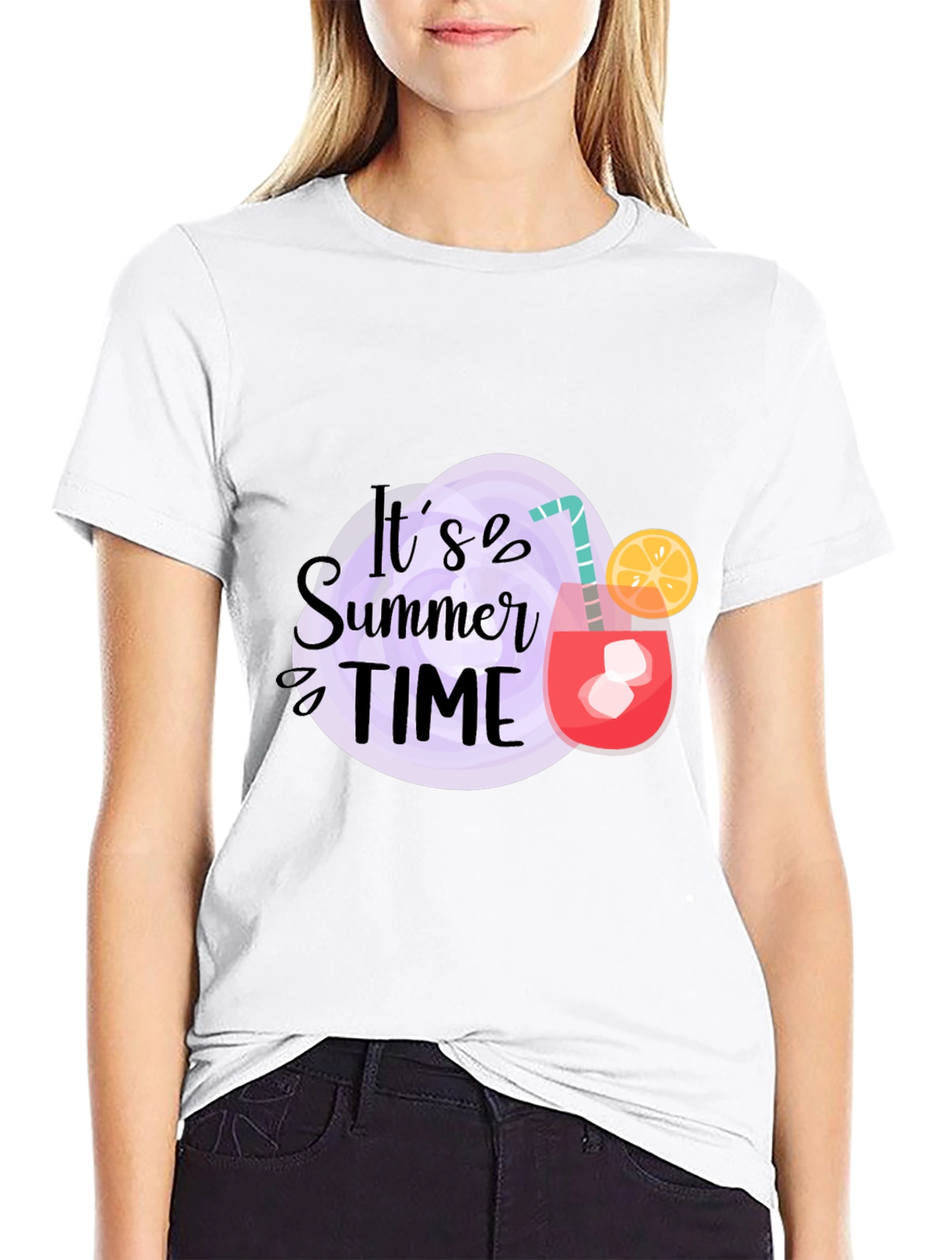 Its Summer Time Black T-Shirt