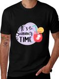Its Summer Time Black T-Shirt