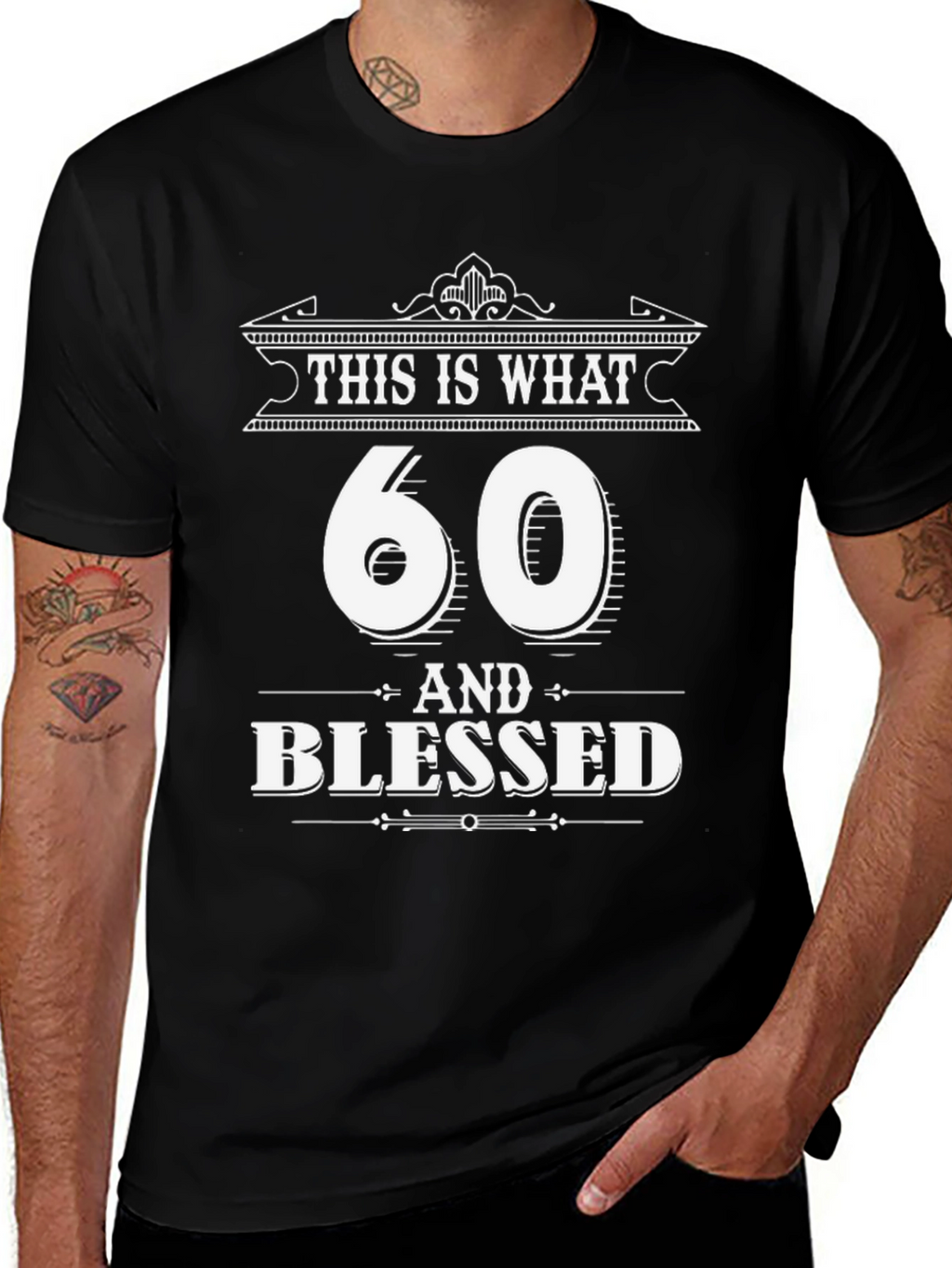 60 & Blessed T-Shirt - Birthday Gift