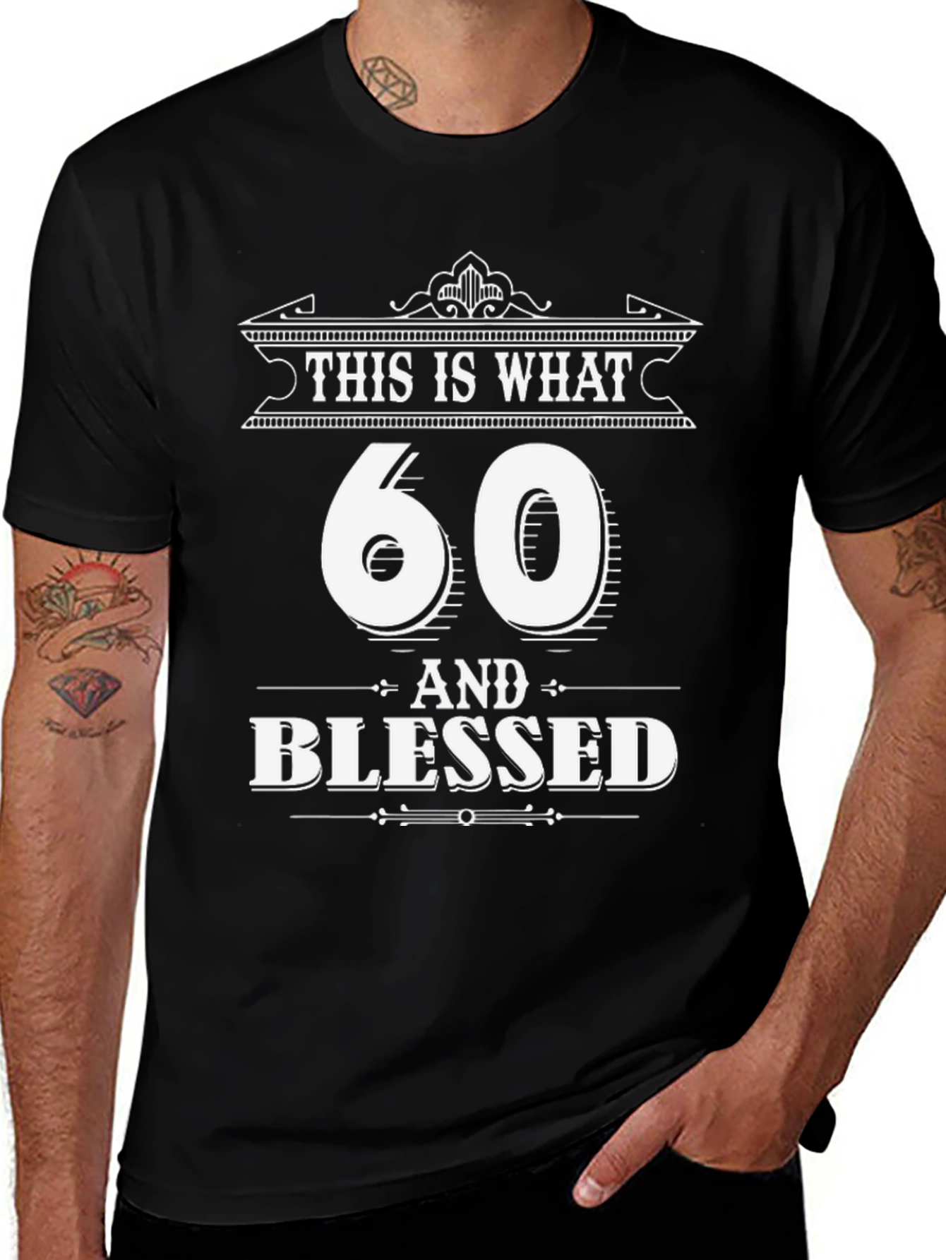 60 & Blessed T-Shirt - Birthday Gift