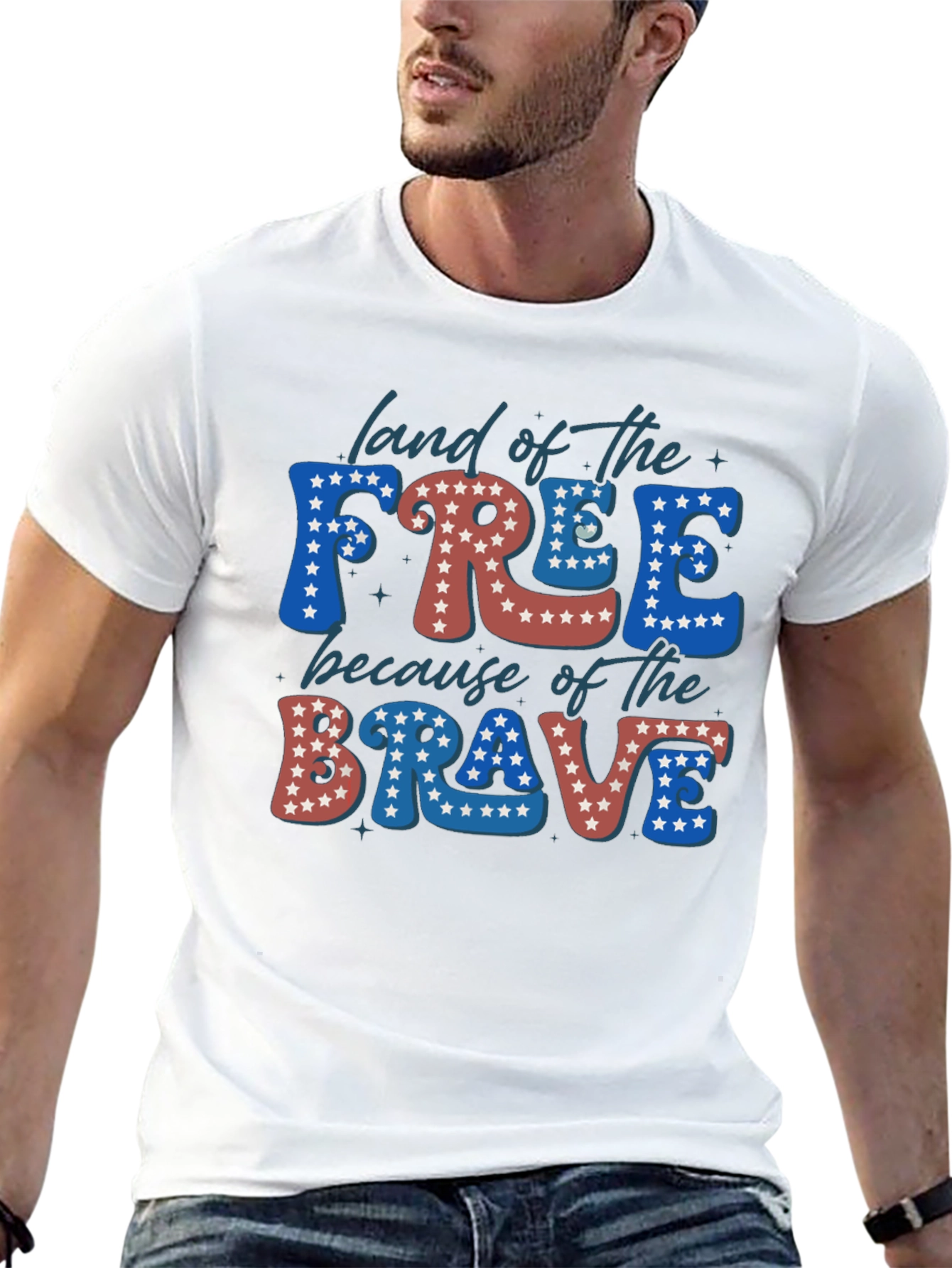 Patriotic USA Land of the Free T-Shirt