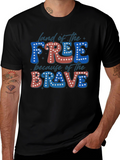 Patriotic USA Land of the Free T-Shirt