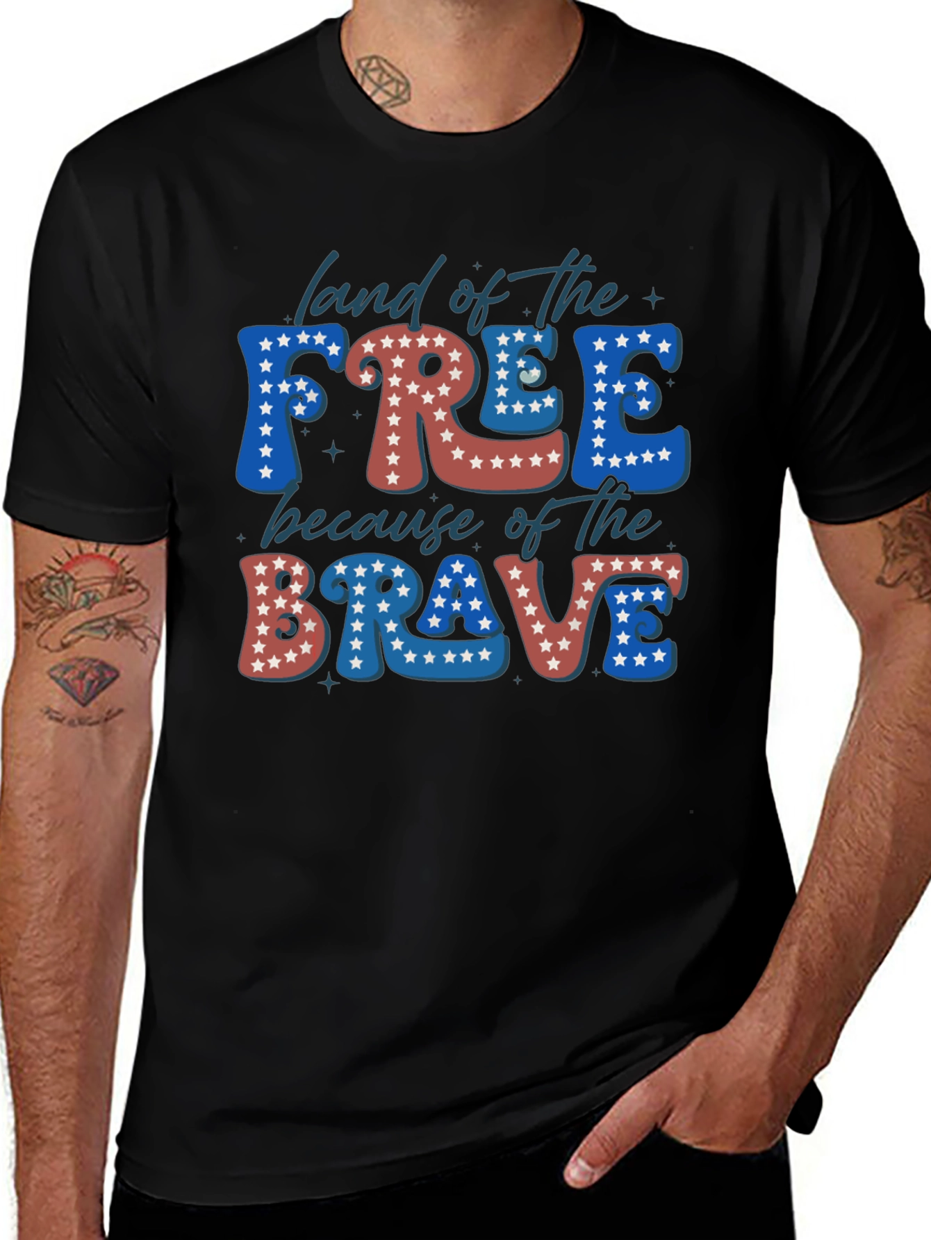 Patriotic USA Land of the Free T-Shirt