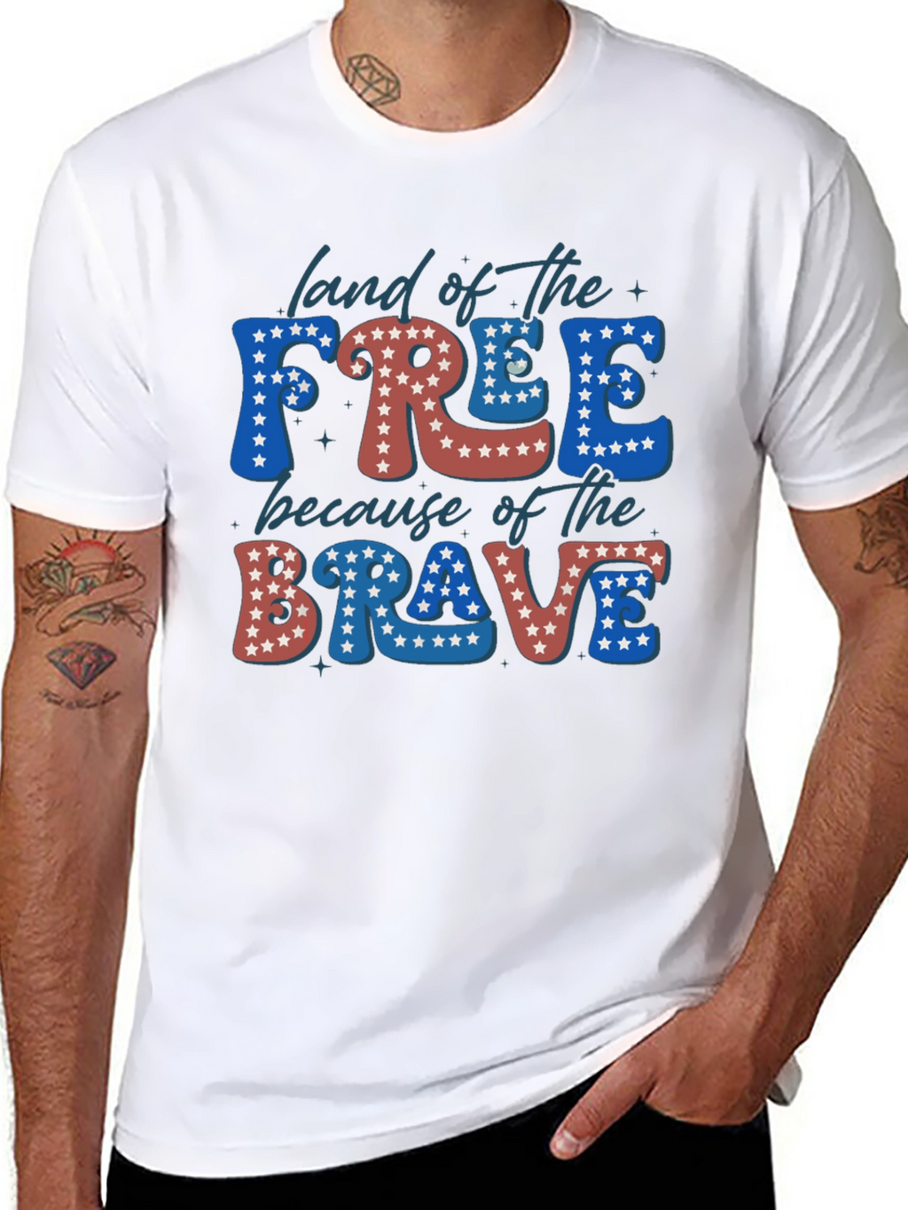 Patriotic USA Land of the Free T-Shirt