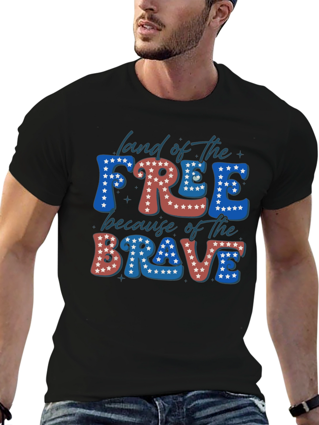 Patriotic USA Land of the Free T-Shirt