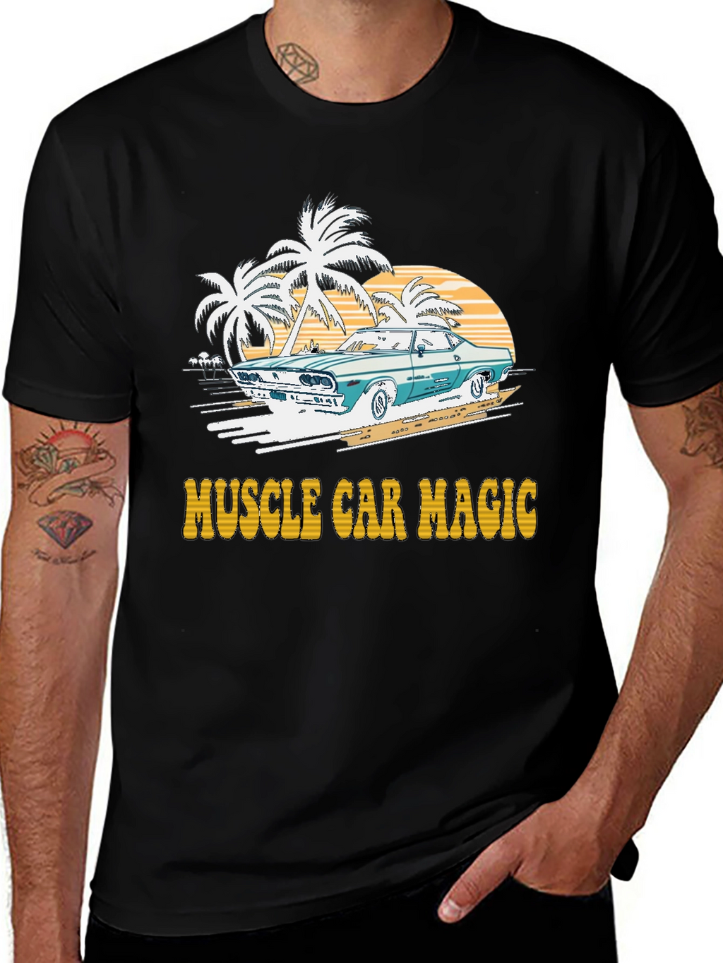 Muscle Car Magic Graphic T-Shirt