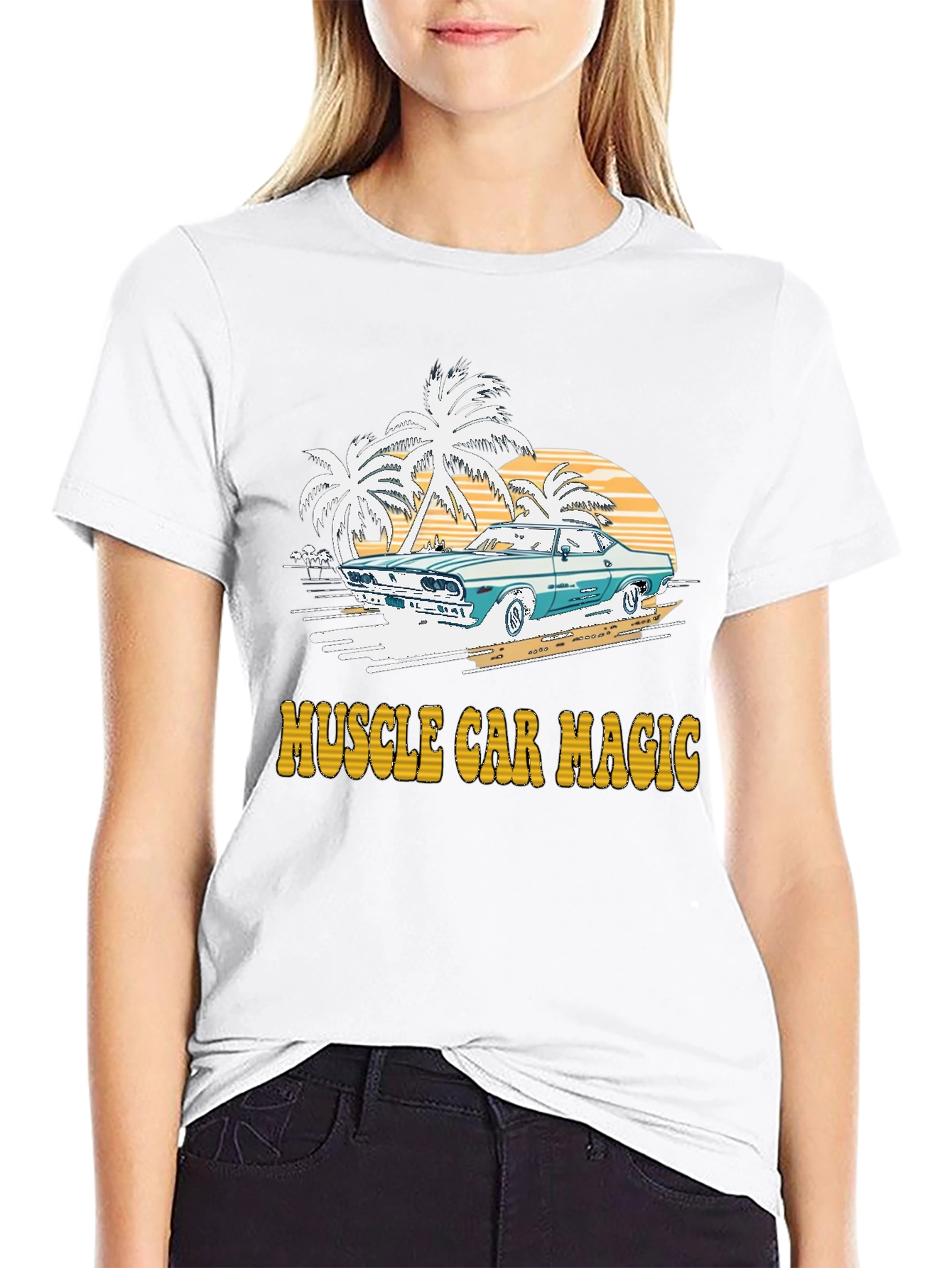 Muscle Car Magic Graphic T-Shirt