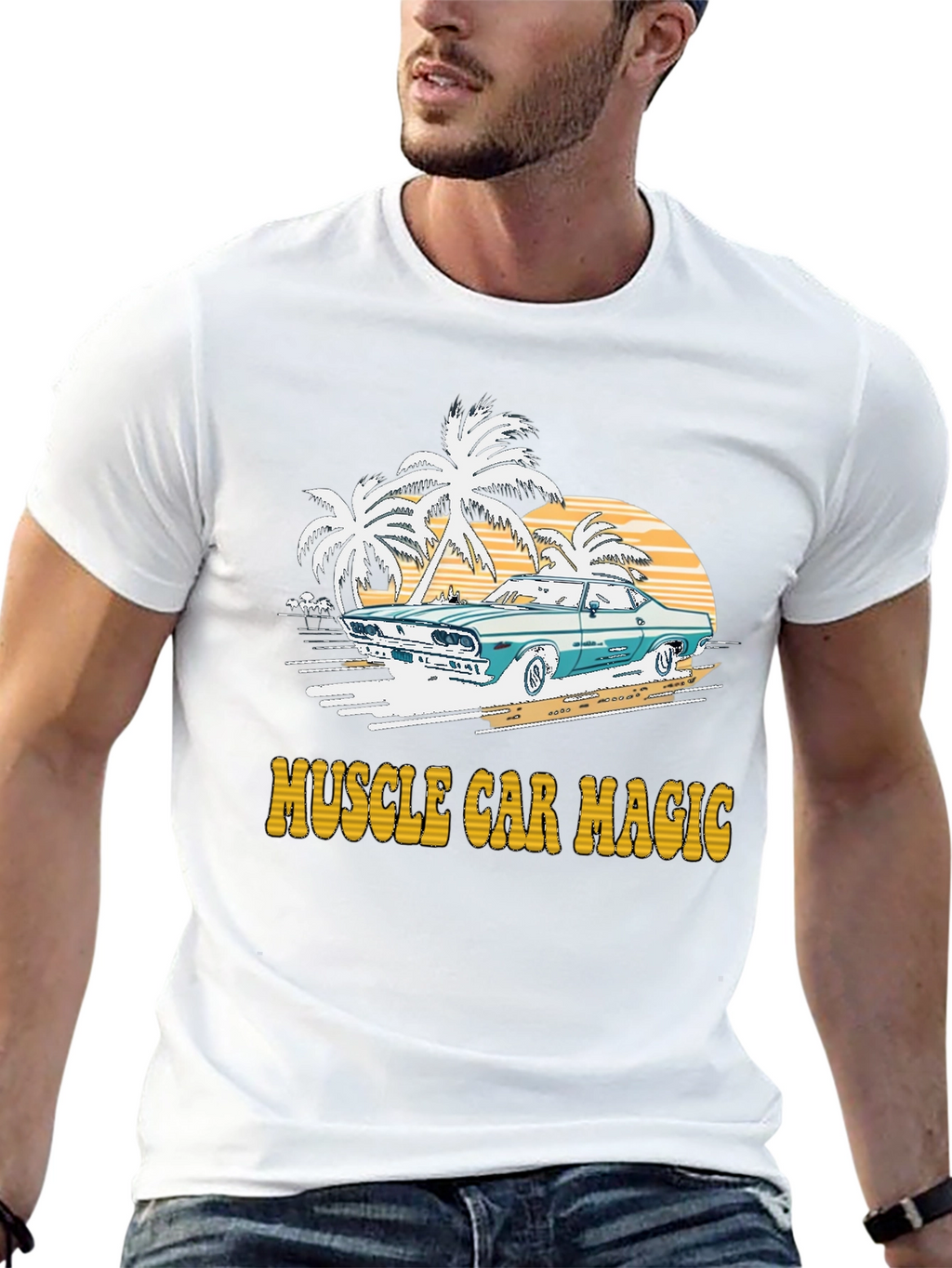 Muscle Car Magic Graphic T-Shirt