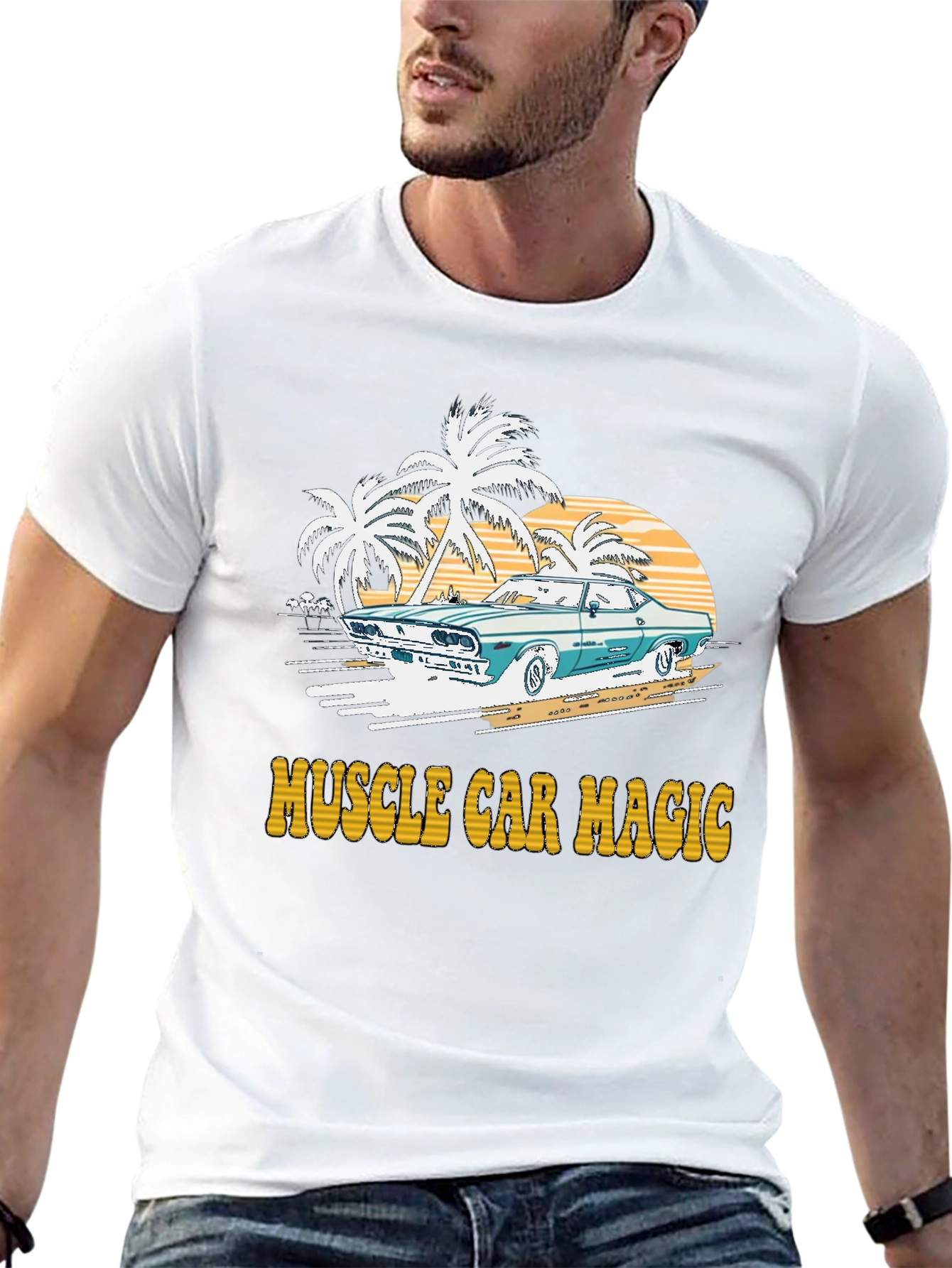 Muscle Car Magic Graphic T-Shirt