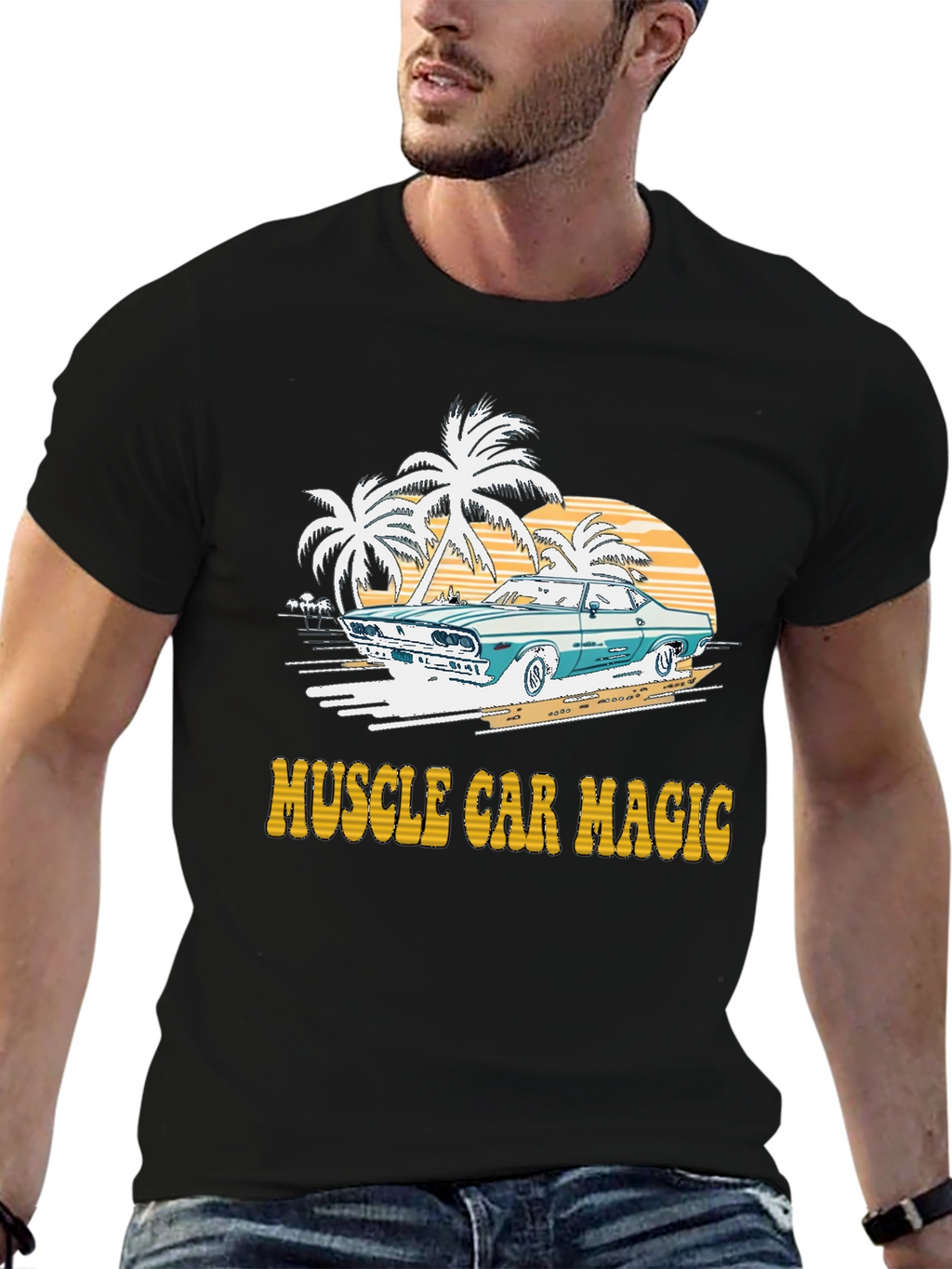 Muscle Car Magic Graphic T-Shirt