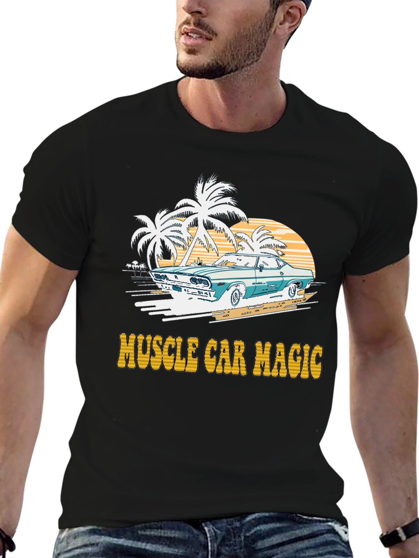 Muscle Car Magic Graphic T-Shirt
