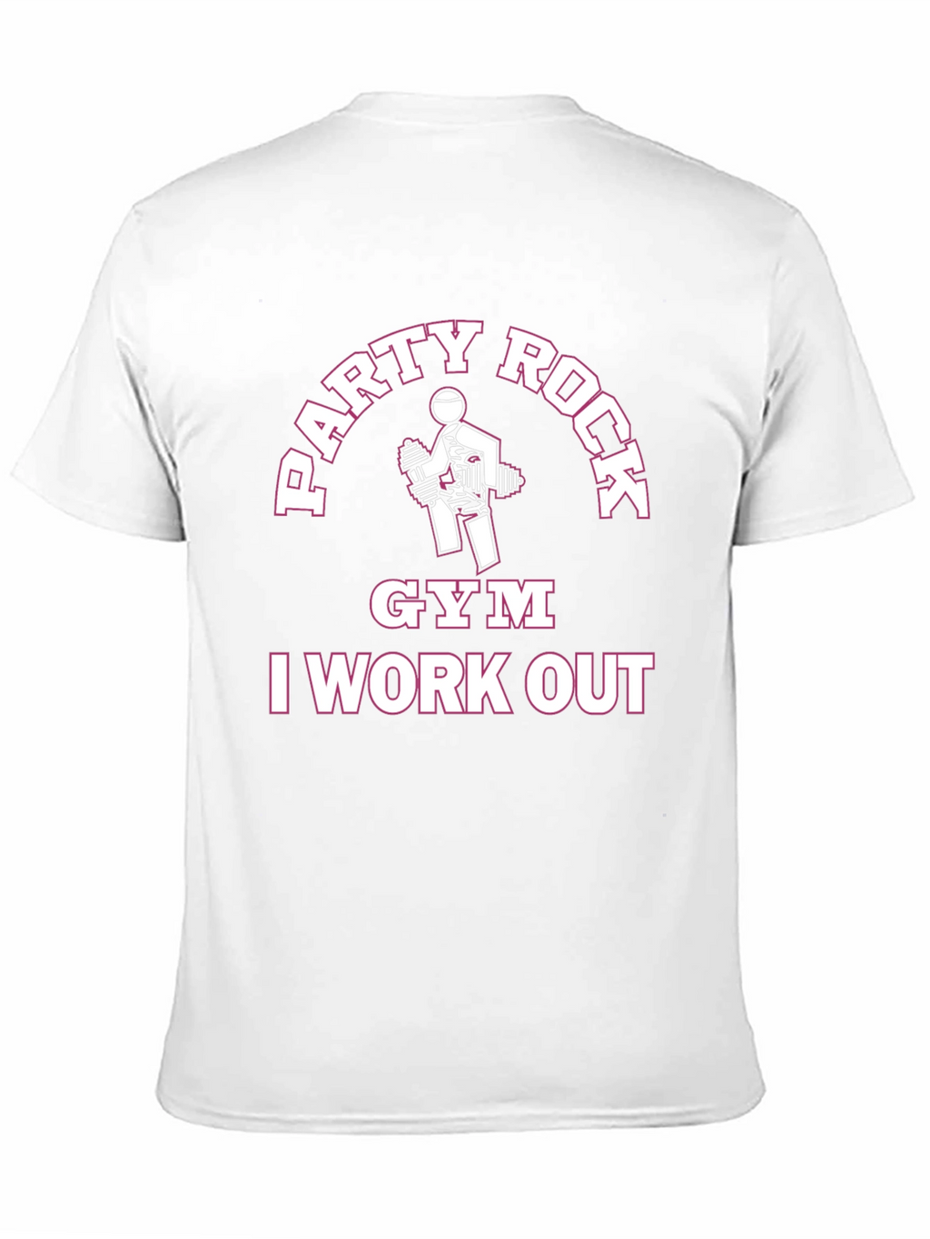 Party Rock Gym I Work Out Black T-Shirt