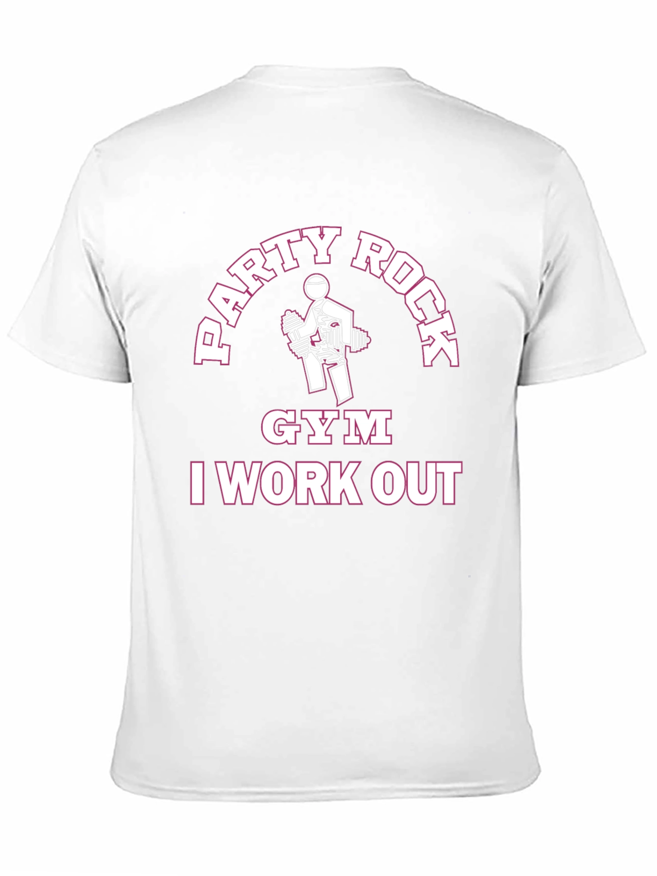 Party Rock Gym I Work Out Black T-Shirt