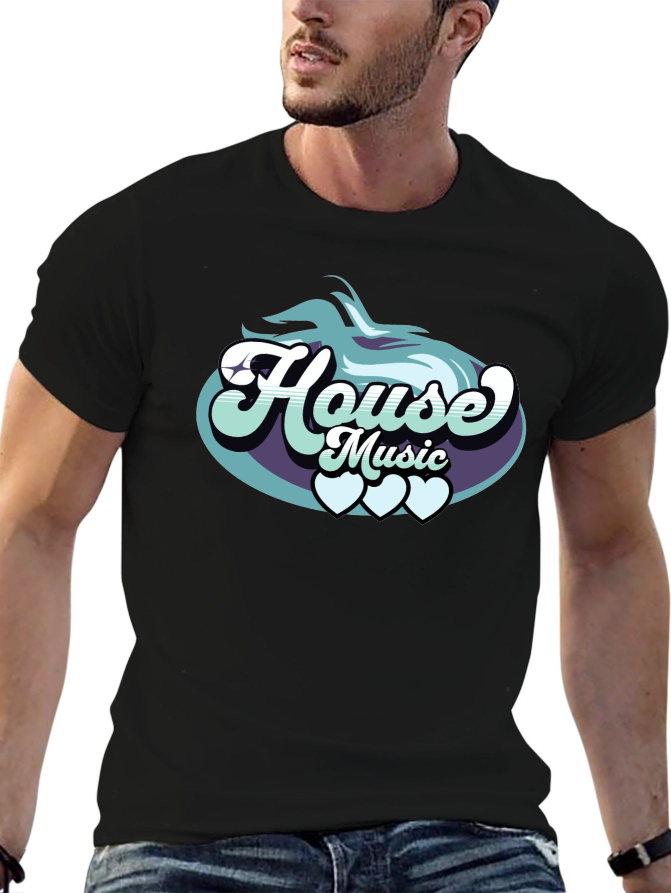 House Music Graphic T-Shirt Stylish Tee