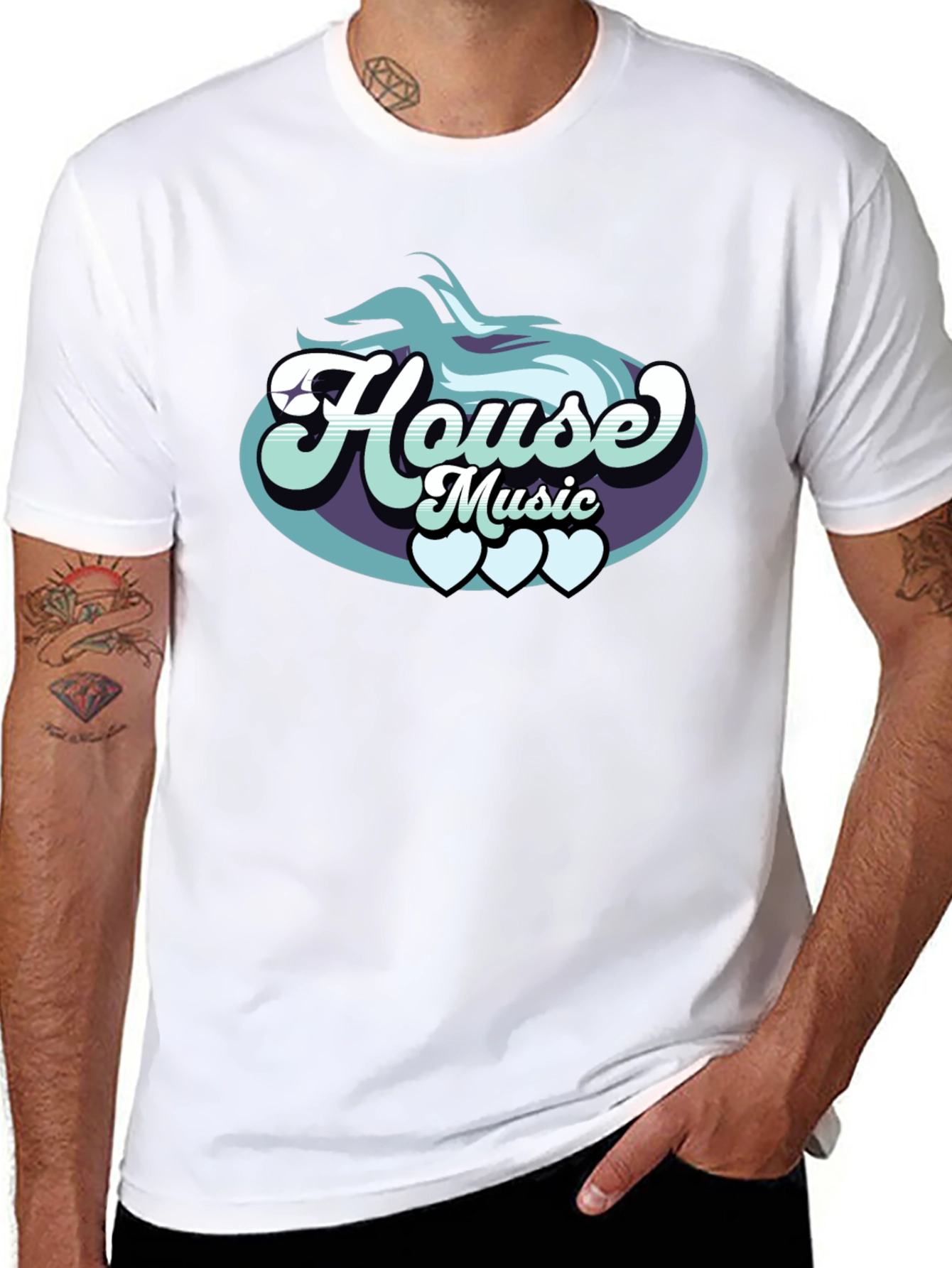 House Music Graphic T-Shirt Stylish Tee