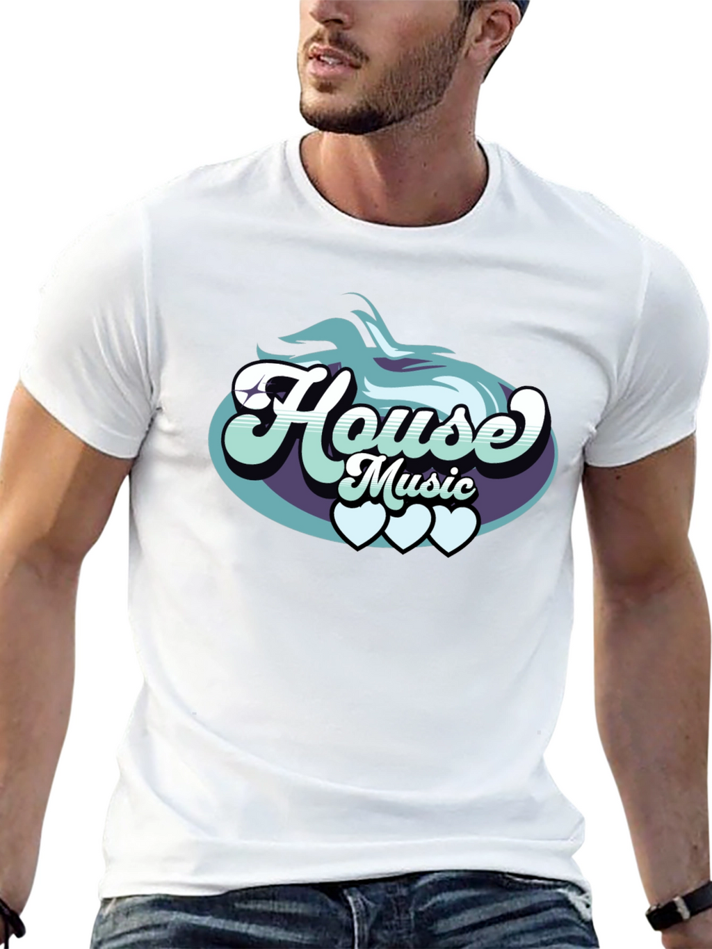 House Music Graphic T-Shirt Stylish Tee