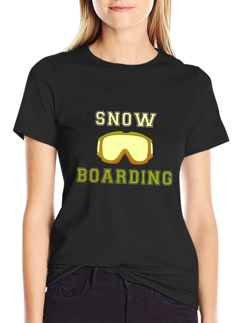 Snow Boarding Graphic Tee - Stylish Black Shirt
