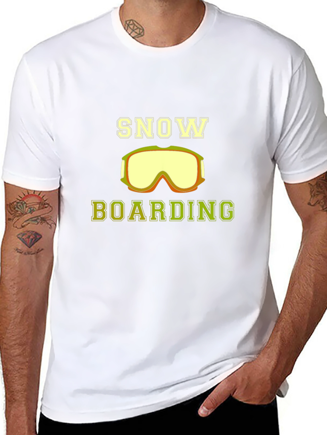 Snow Boarding Graphic Tee - Stylish Black Shirt