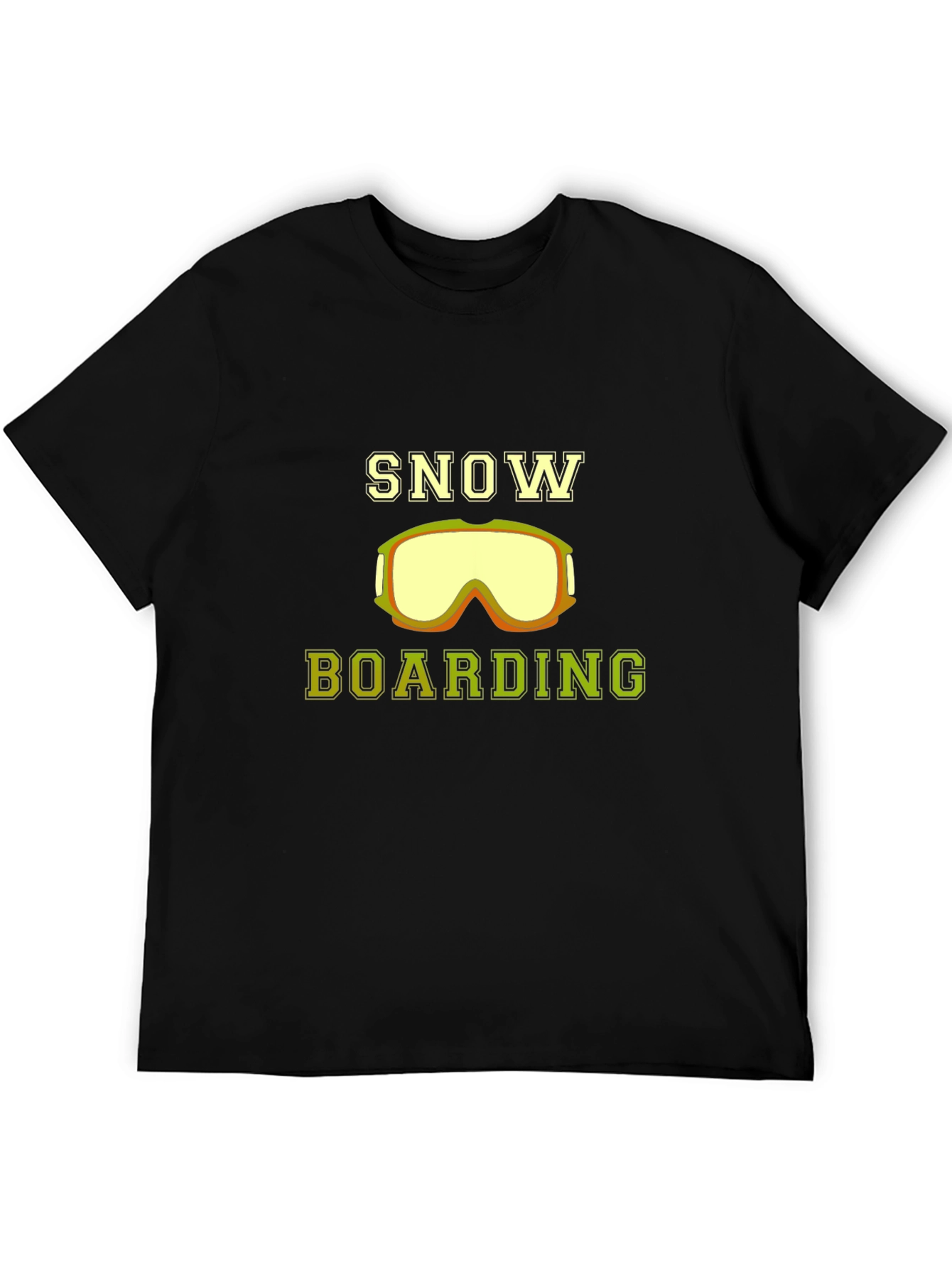 Snow Boarding Graphic Tee - Stylish Black Shirt