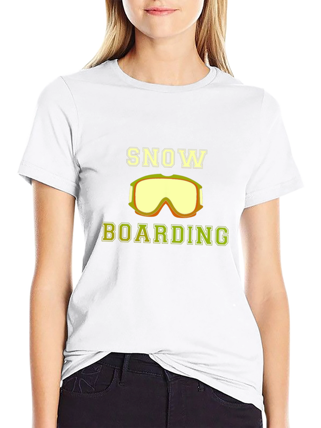 Snow Boarding Graphic Tee - Stylish Black Shirt