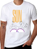Sun Reader T-Shirt - Relaxed Summer Vibes