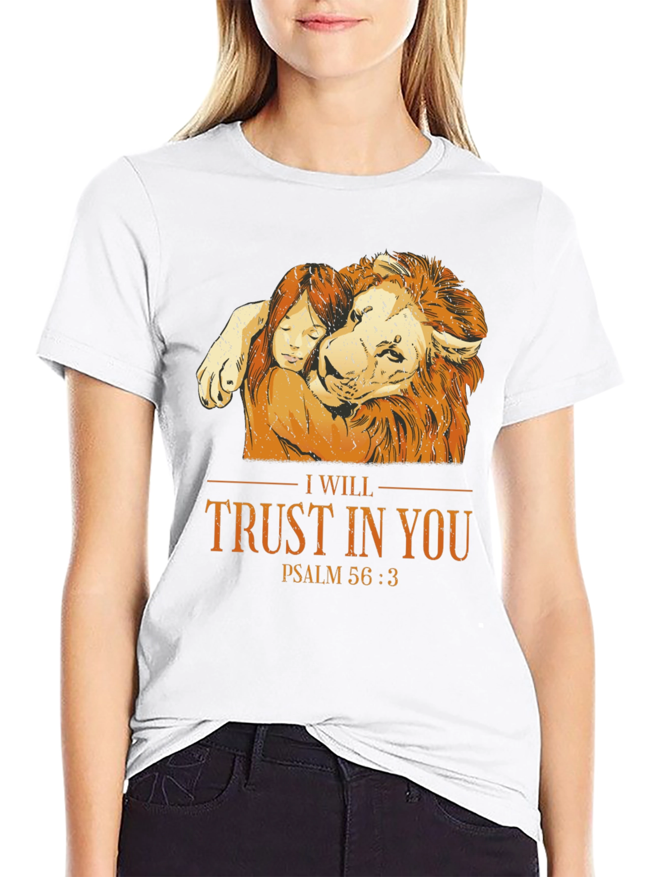 Trust in You Lion Graphic T-Shirt