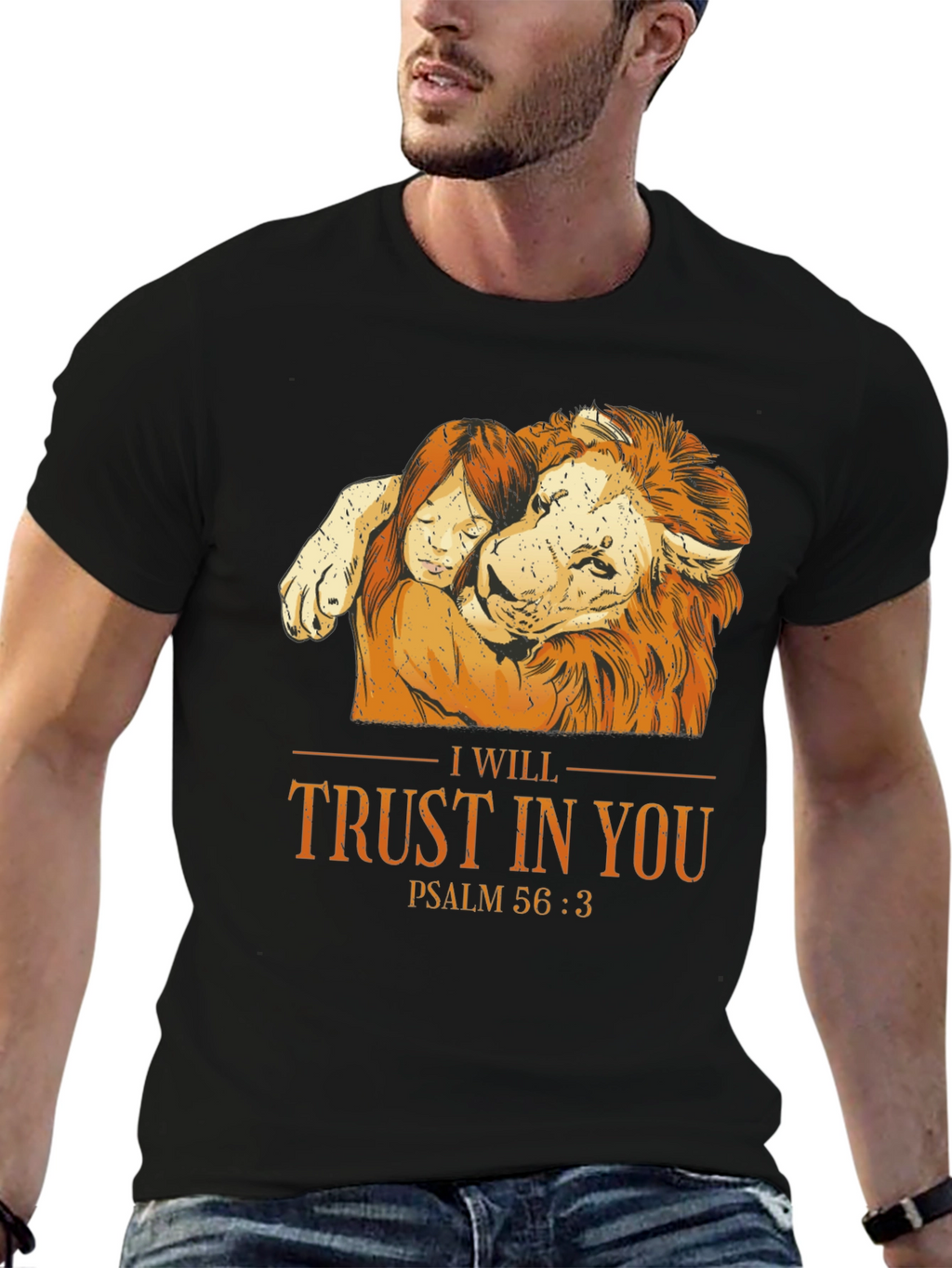Trust in You Lion Graphic T-Shirt