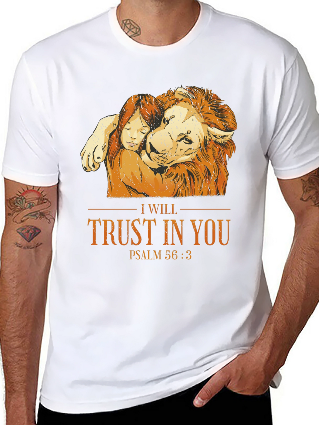 Trust in You Lion Graphic T-Shirt