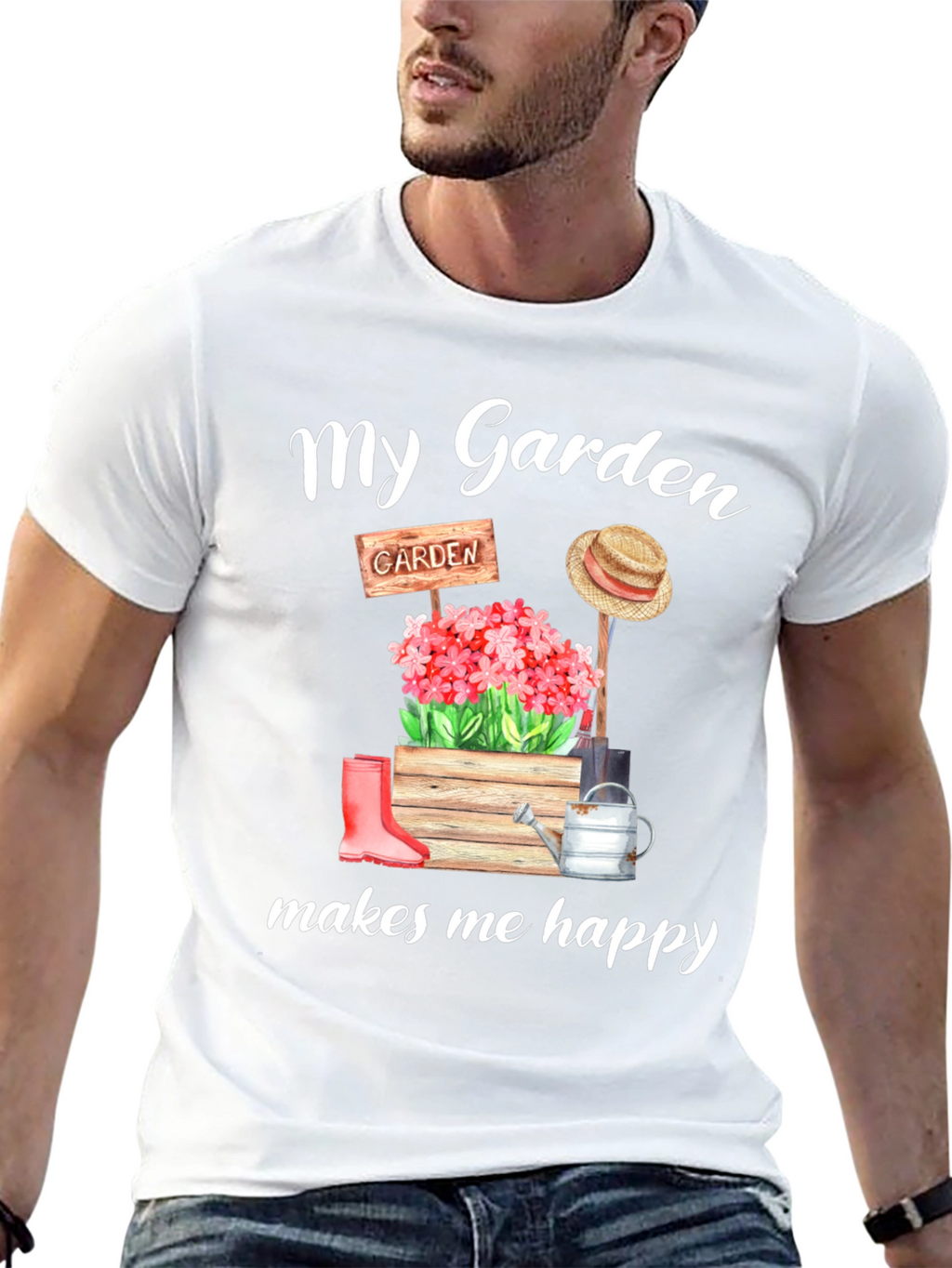 My Garden Makes Me Happy Graphic Tee