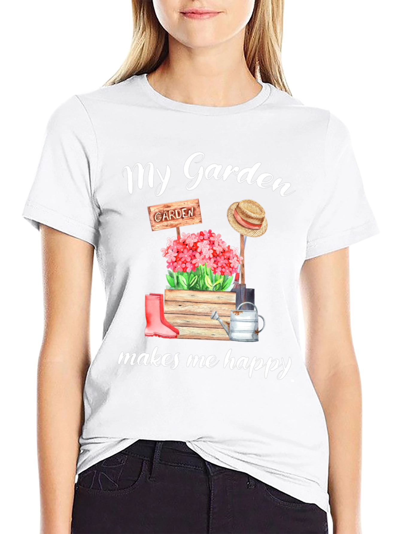 My Garden Makes Me Happy Graphic Tee