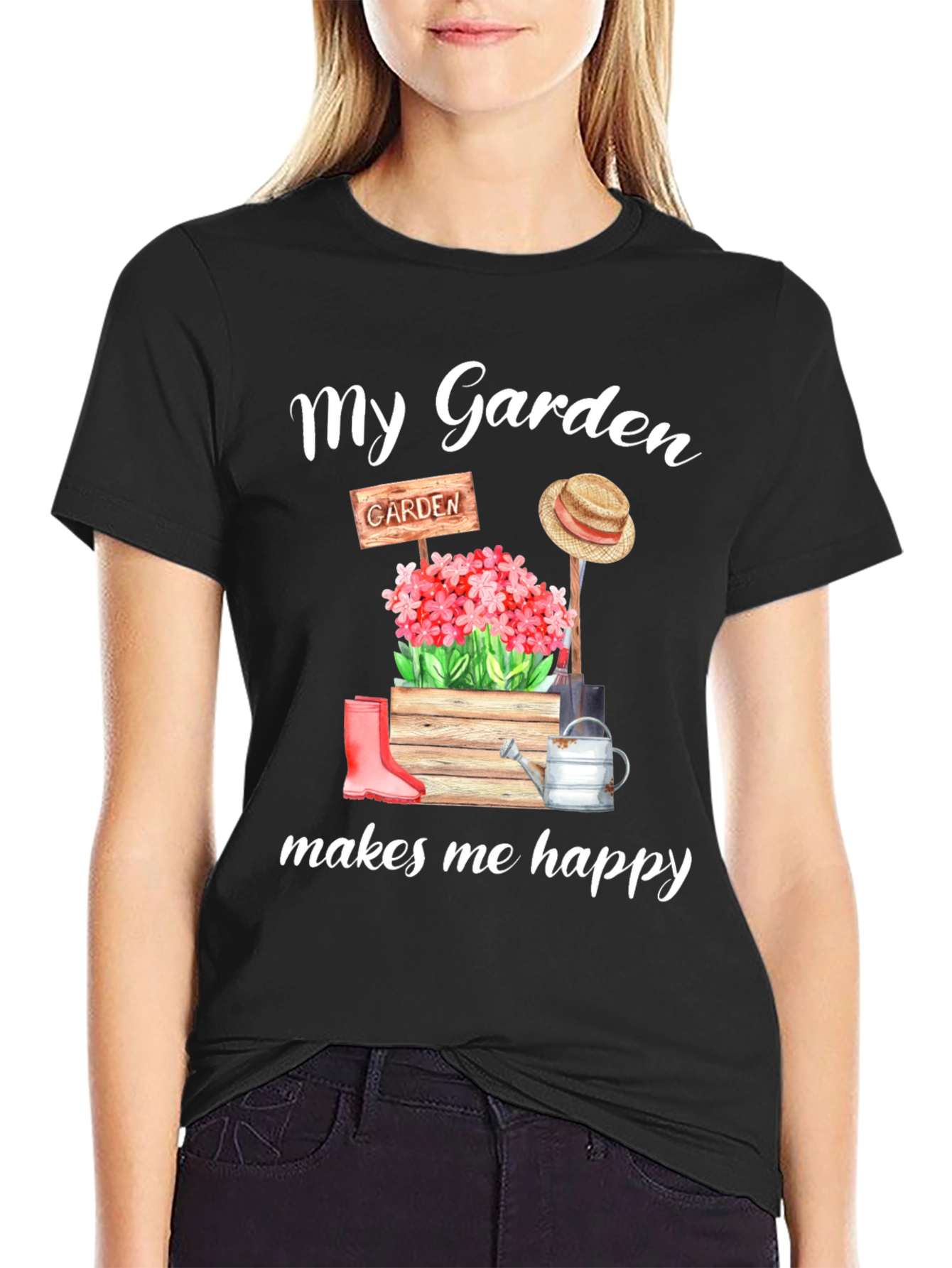 My Garden Makes Me Happy Graphic Tee
