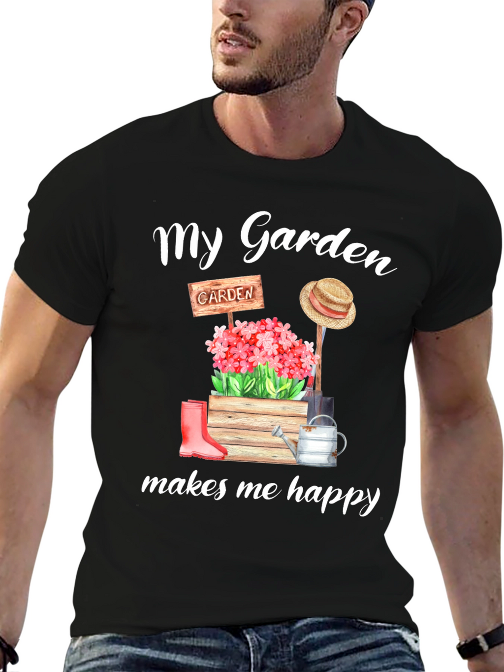 My Garden Makes Me Happy Graphic Tee