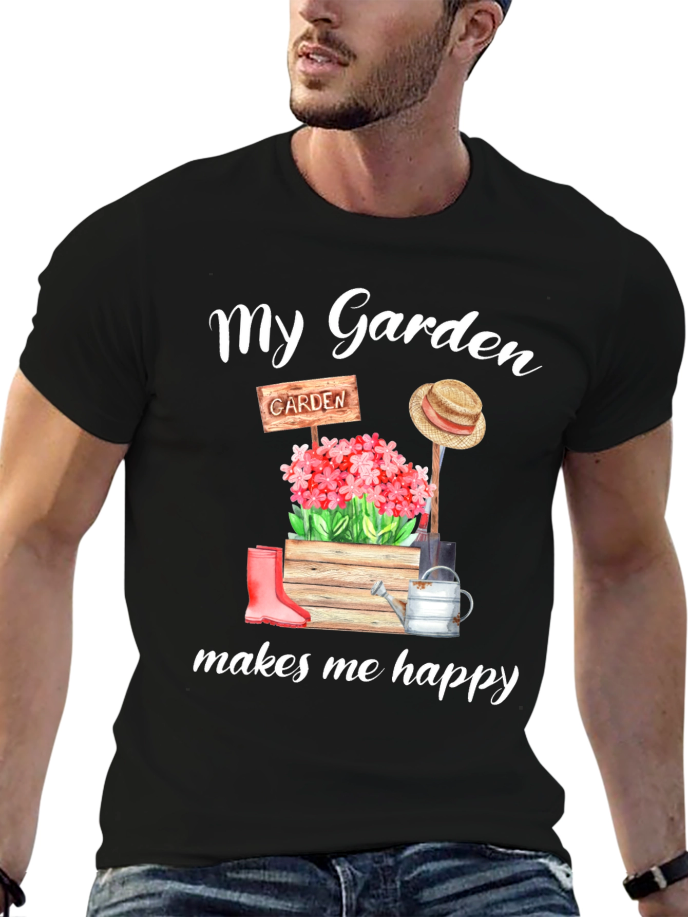 My Garden Makes Me Happy Graphic Tee